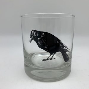 Crow Rocks Glass by Counter Couture