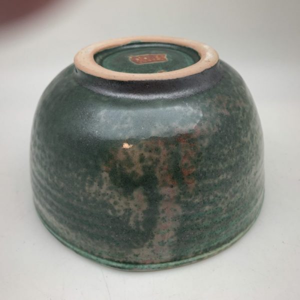 Green Patterned Porcelain Bowl by Margo Brown - 1918 - Image 5