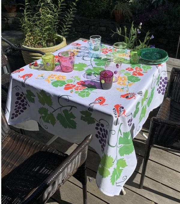 Grape Arbor Tablecloth by Mim & Poppy