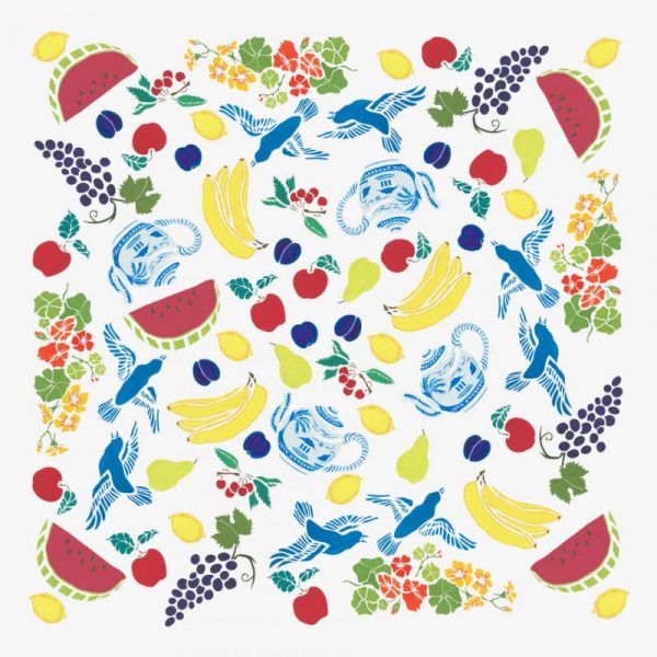 Fruit Basket Tablecloth by Mim & Poppy Print Swatch