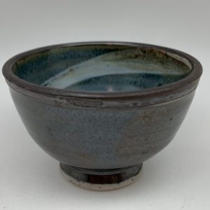 Tiny Porcelain Swirl-Design Bowl by Margo Brown