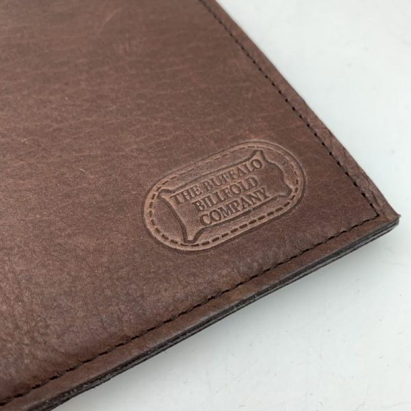Buffalo Leather Passport Wallet - Brown - Image 3