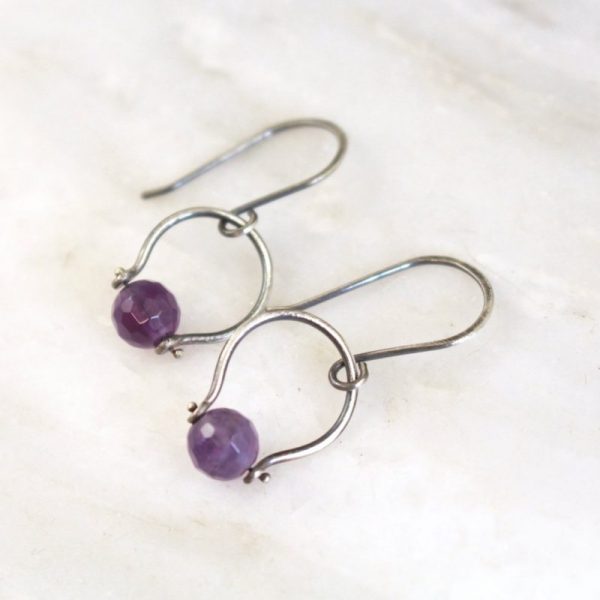La Cloche Amethyst Earrings - Image 2