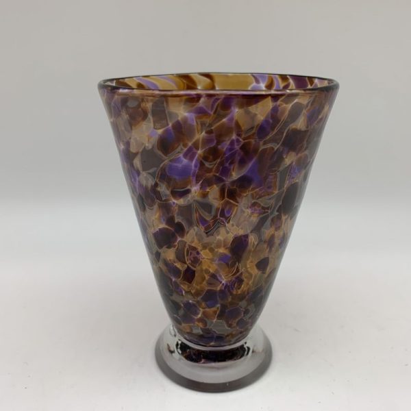 Bright Speckle Cup -Brown/Purple Kingston Glass Studio