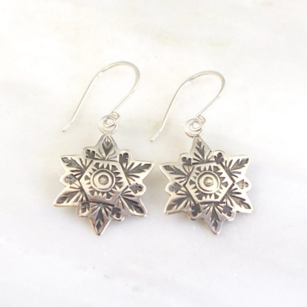 Layered Snowflake Earrings by Sarah Deangelo