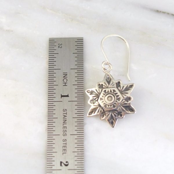 Layered Snowflake Earrings - Image 3