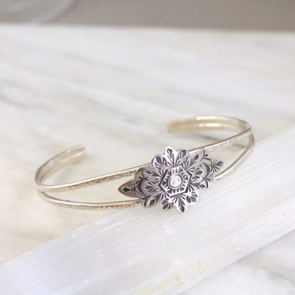 Snowflake Cuff Bracelet - Image 3