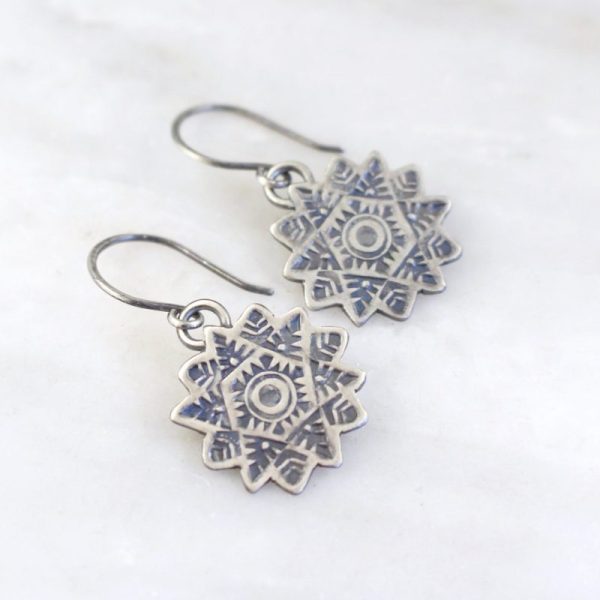 Snowflake Earrings by Sarah Deangelo