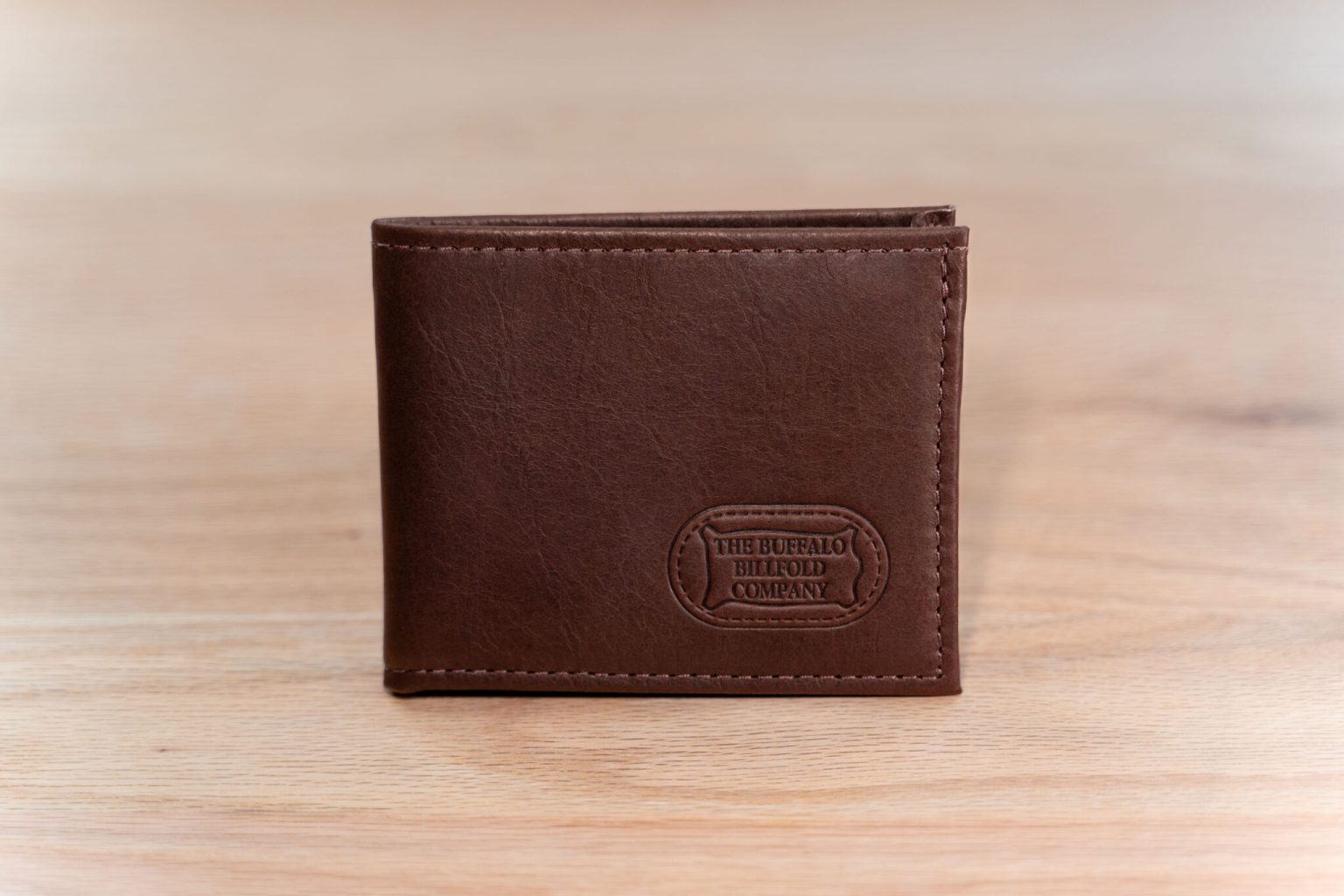 Buffalo Leather Two-Fold Wallet