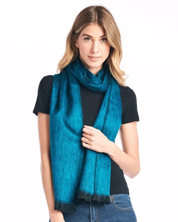 Alpaca Scarf - Midnight Turquoise Shupaca
