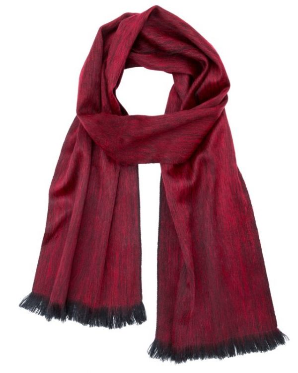 Sapphire Red Alpaca Scarf by Shupaca - SC-SLD-03 - Image 3
