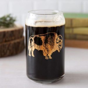 Bison Beer Glass by Counter Couture