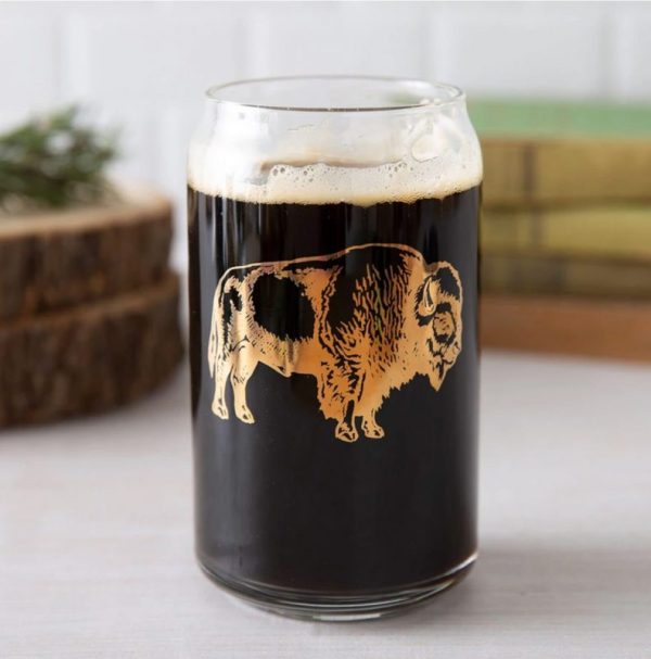 Bison Beer Glass by Counter Couture