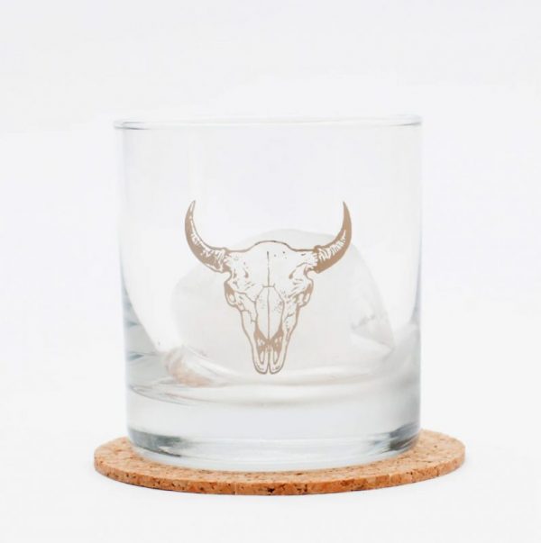Buffalo Skull Rocks Glass - Image 2