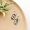 Stacked Turquoise Mini Hoop Earrings - Image 4