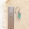 Stacked Turquoise Mini Hoop Earrings - Image 6