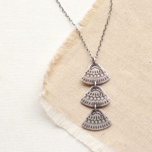 Asmi Trio Triangle Pendant Necklace