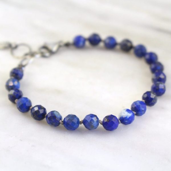 Lapis Knotted Bracelet - Image 2