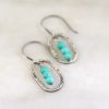 Stacked Turquoise Mini Hoop Earrings - Image 2