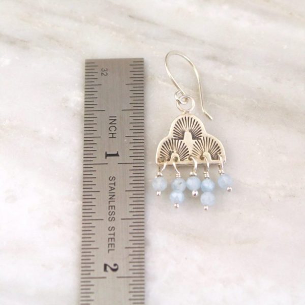 After the Rain Aquamarine Earrings - Image 2
