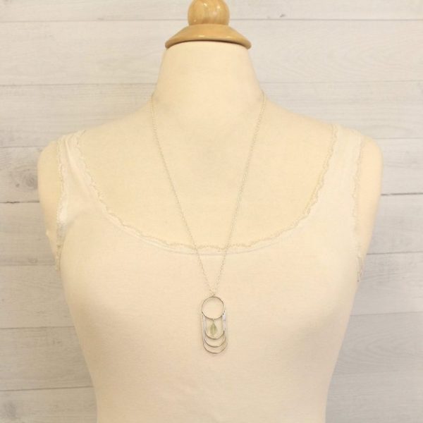 Green Amethyst Reflections Long Necklace - Image 2