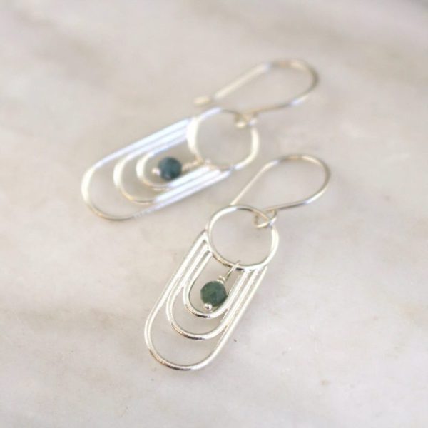 Reflection Blue Tourmaline Dangle Earrings Sarah Deangelo