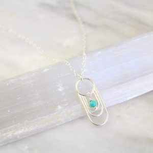 Reflections Turquoise Dangle Necklace Sarah Deangelo