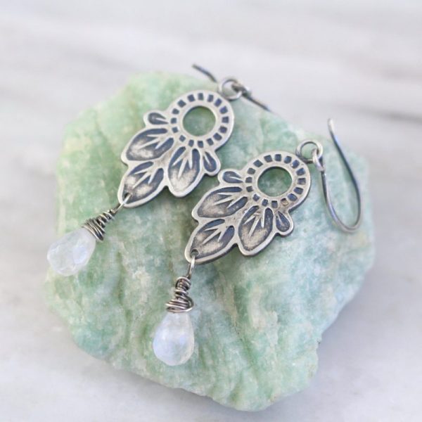 Hishi Moonstone Earrings - Image 2