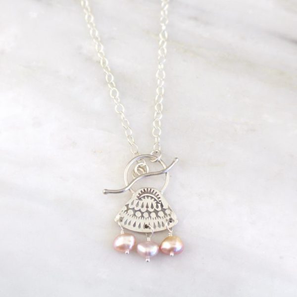 Asmi Pearl Toggle Necklace Sarah Deangelo