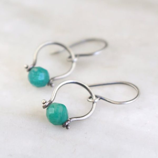Russian Amazonite La Cloche Earrings Sarah Deangelo