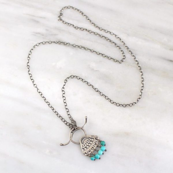 Asmi Turquoise Toggle Necklace - Image 2