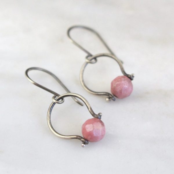 Rhodonite La Cloche Earrings - Image 2