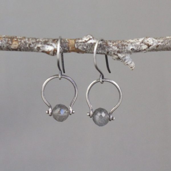 Labradorite La Cloche Earrings - Image 3