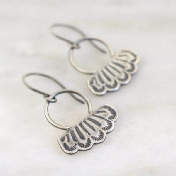 Southwest Lace Loop Earrings - Image 2