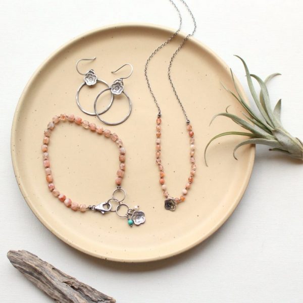 Cactus Flower Sunstone Bracelet - Image 4