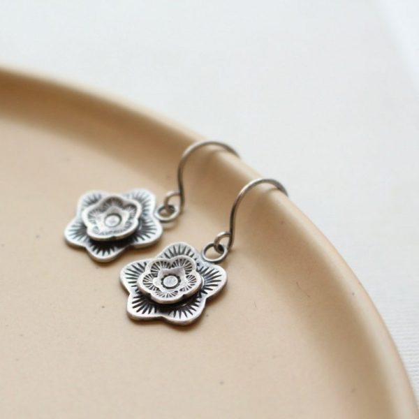 Cactus Flower Earrings - Image 3