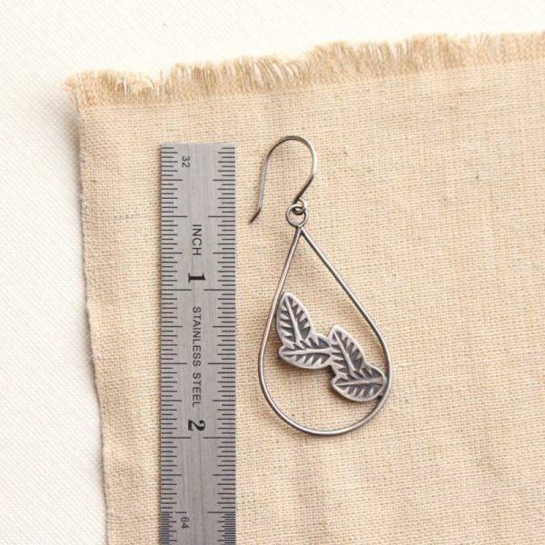 Garland Teardrop Hoop Earrings - Image 4