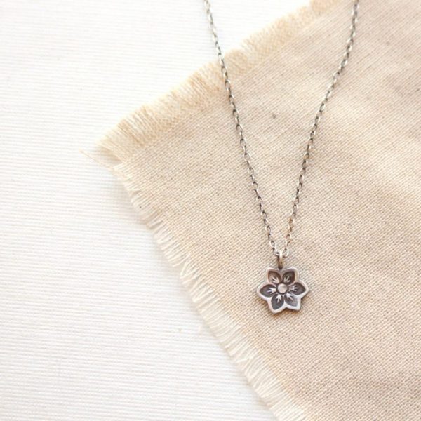 Moonflower Charm Necklace Sarah Deangelo