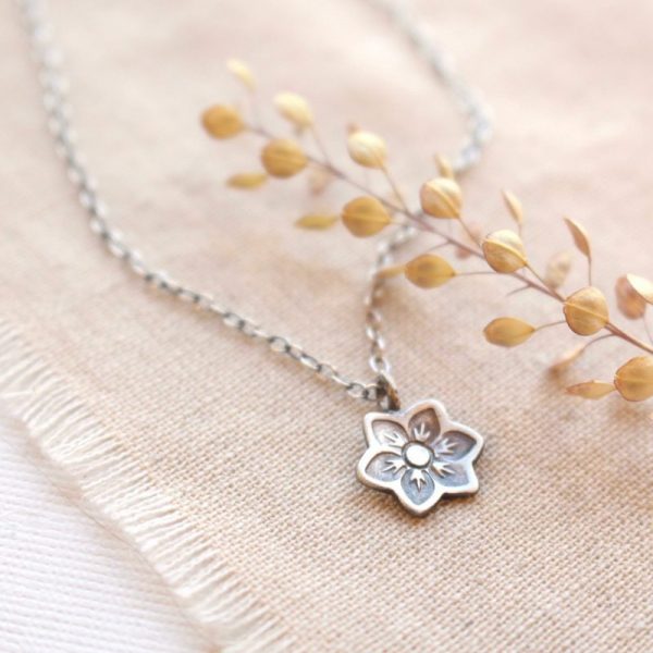 Moonflower Charm Necklace - Image 2
