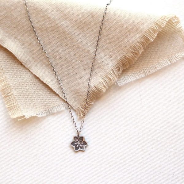 Moonflower Charm Necklace - Image 3