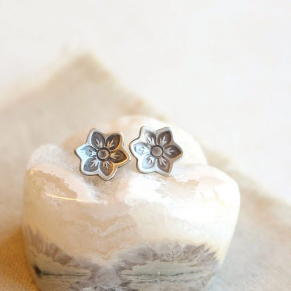 Moonflower Post Earrings - Image 3