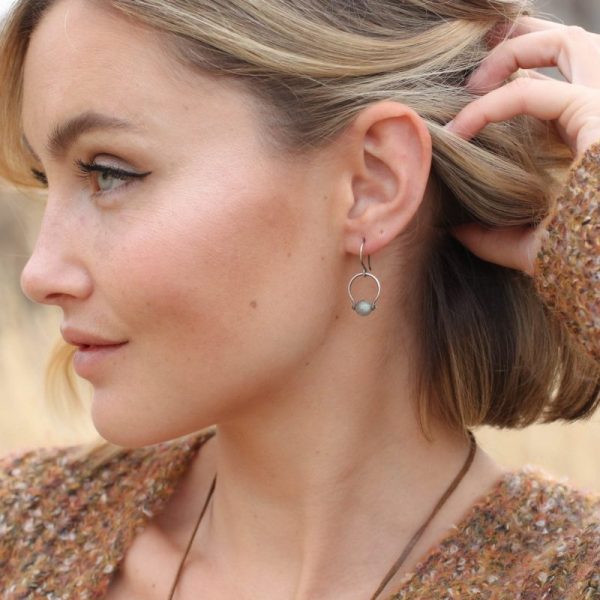 Labradorite La Cloche Earrings - Image 4