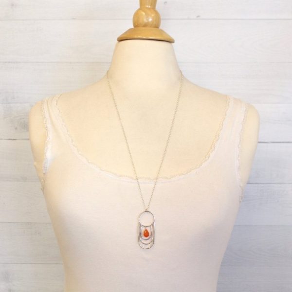 Carnelian Reflections Long Necklace - Image 3
