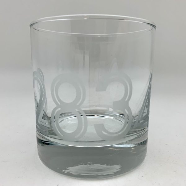 Art Deco Buffalo, Wyoming Zip Code Rocks Glass