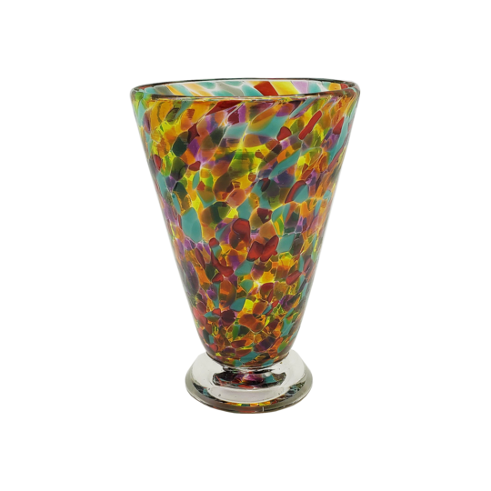 Speckle Cup - Mardi Gras Kingston Glass Studio