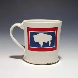Wyo Flag Mug by Stephen Mullins