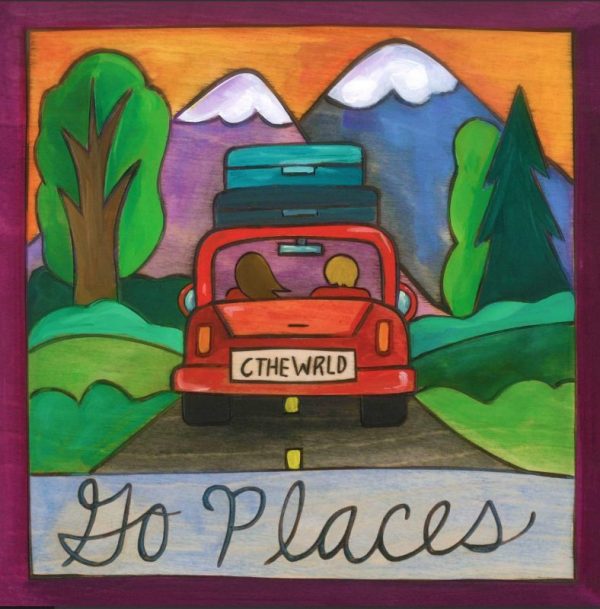 Road Trippin' 6" Plaque by Sincerely Sticks