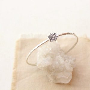 Snowflake Bangle Bracelet