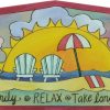 "Love Life at the Beach" Door Topper by Sincerely Sticks - Image 2