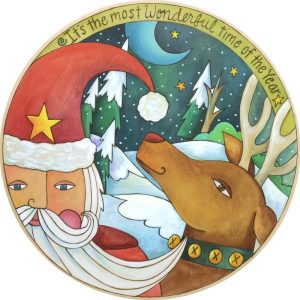 "Santa's on the Way!" Lazy Susan by Sincerely Sticks